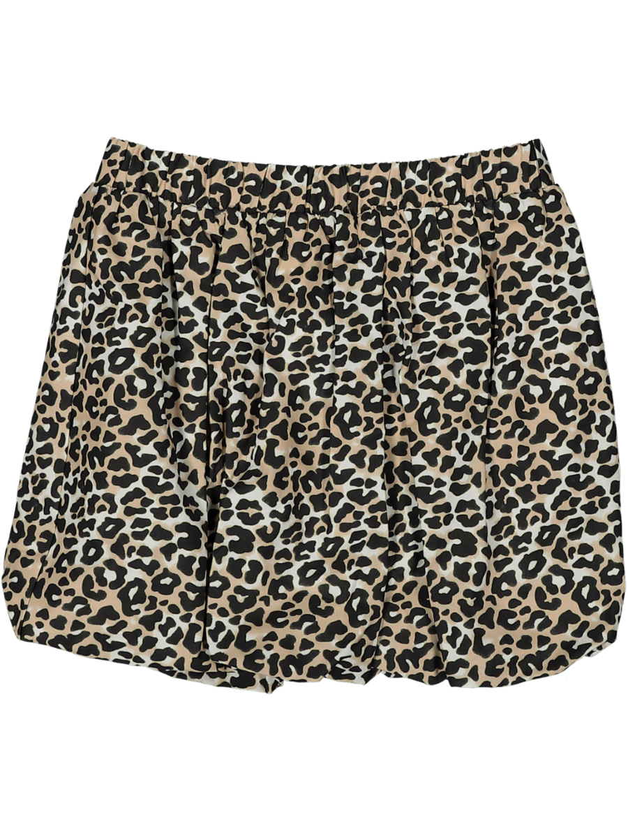 Black Bubble Animal Print Skirt