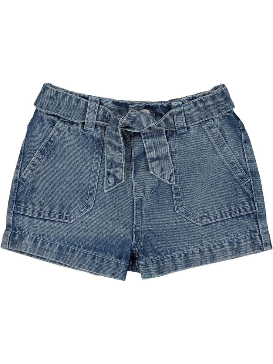 Waist Tie Denim Shorts