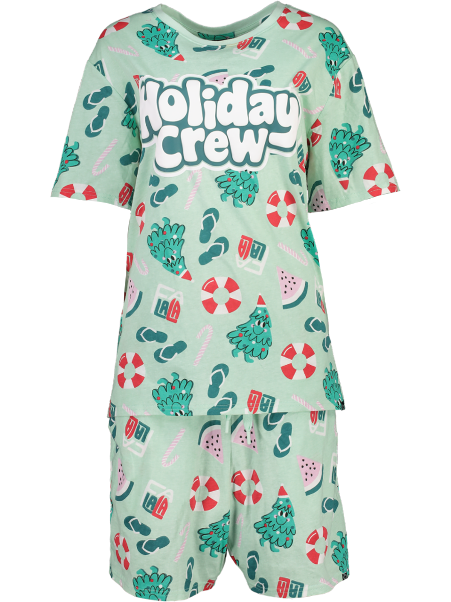 Green Christmas Summer Pyjama