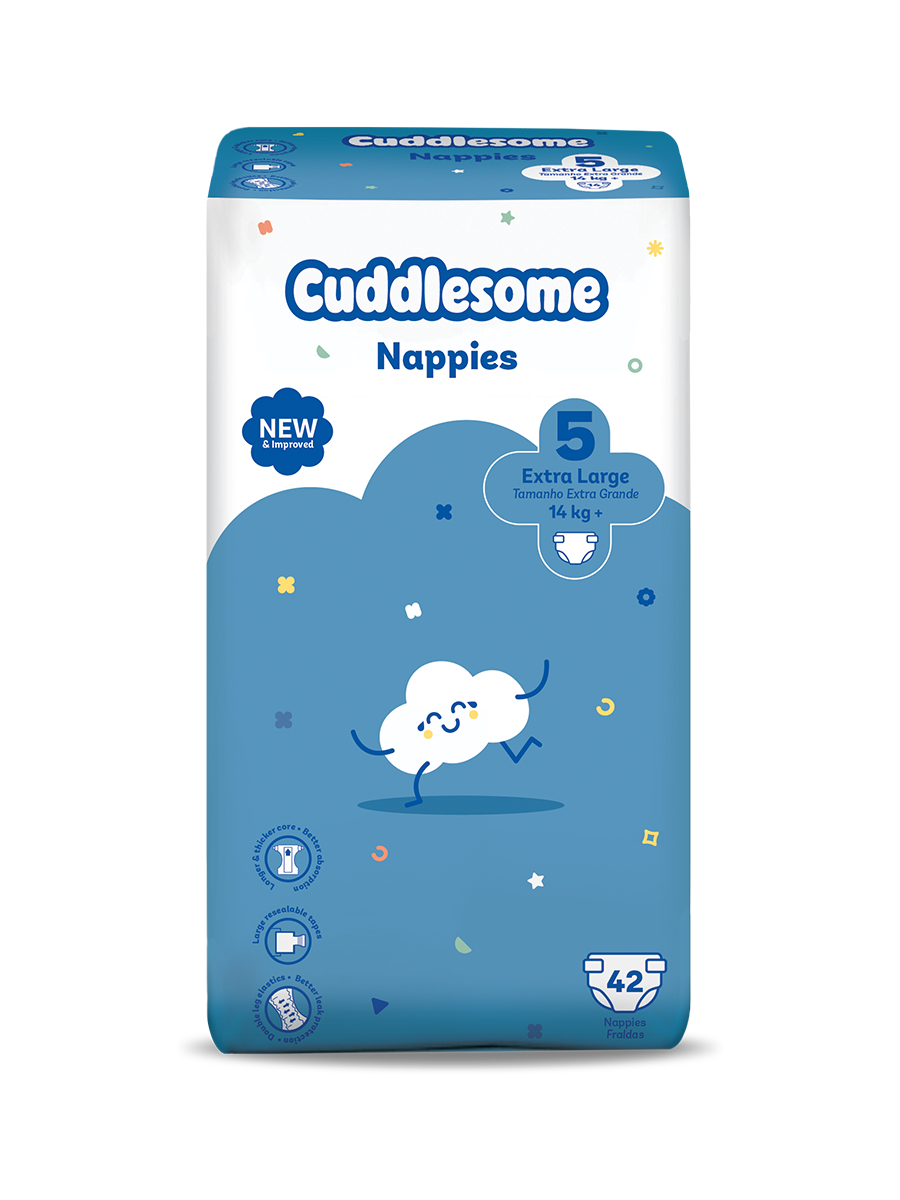 Cuddlesome Value Pack Nappies size 5 small 42s