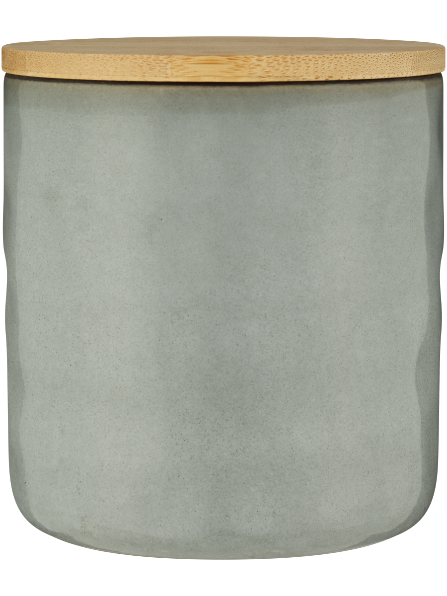 Canister With Wooden Lid 10x10cm