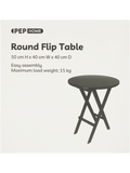 Black Round Flip Table (1)