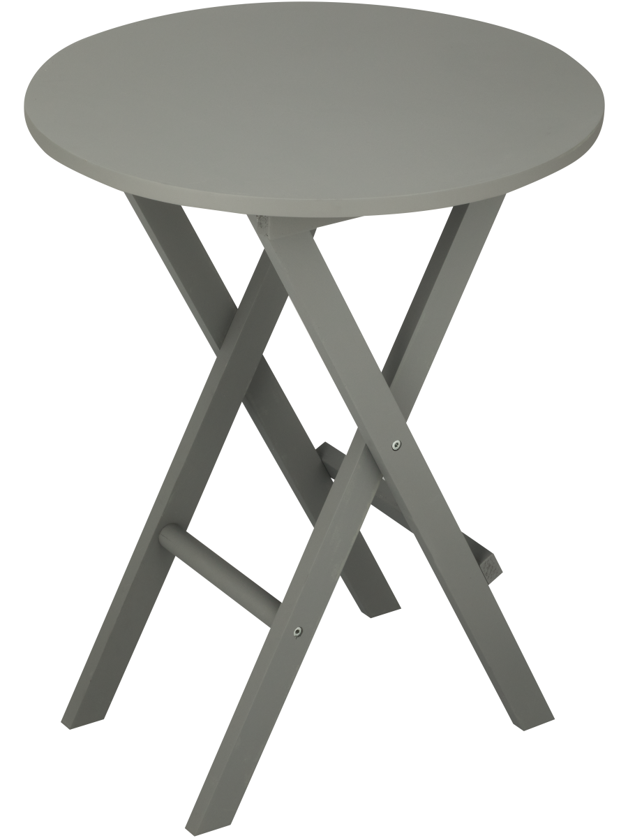 Grey Round Flip Table