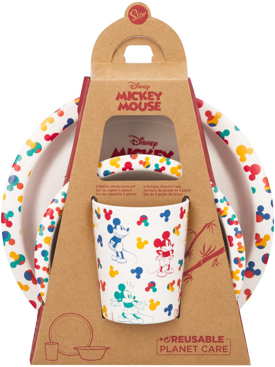 Mickey Mouse Reusable Dinnerware Set