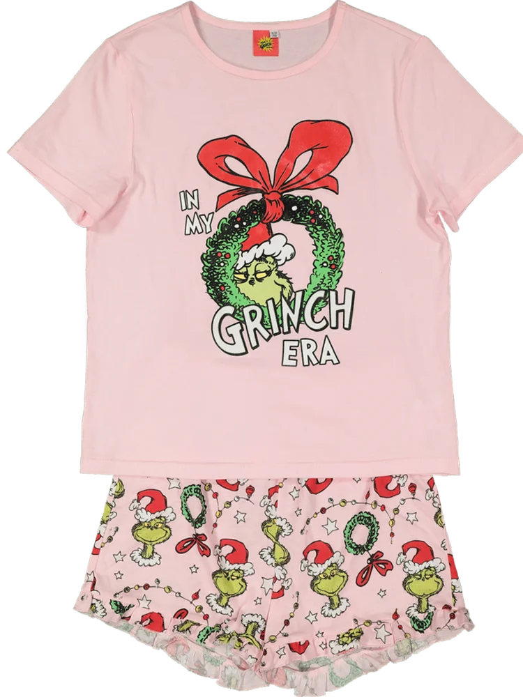 Top And Shorts Grinch Pyjama Set