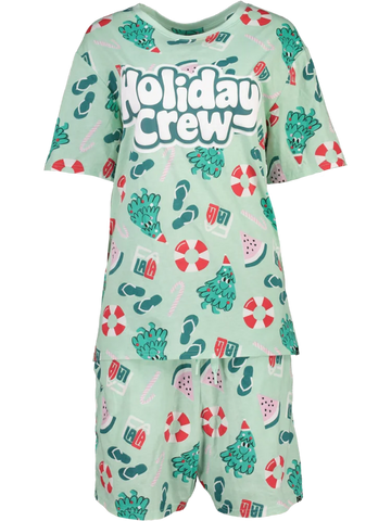 Green Christmas Summer Pyjama