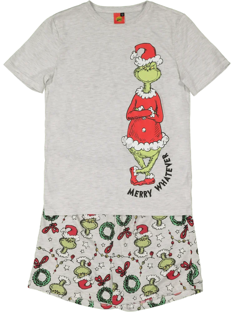 Grey Grinch Christmas Pyjama