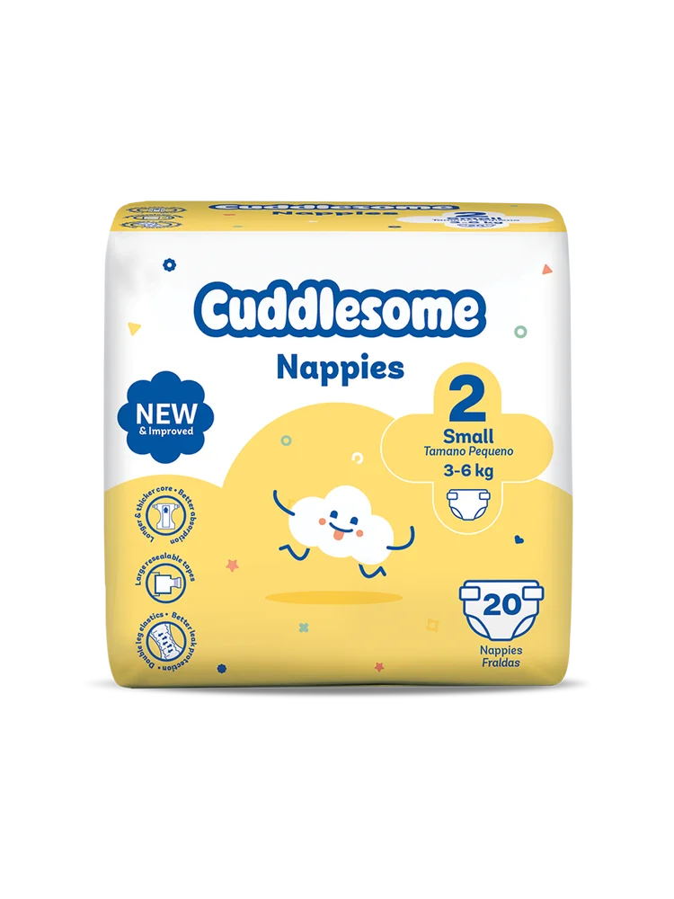 Cuddlesome Mini Pack Nappies size 2 small 20s