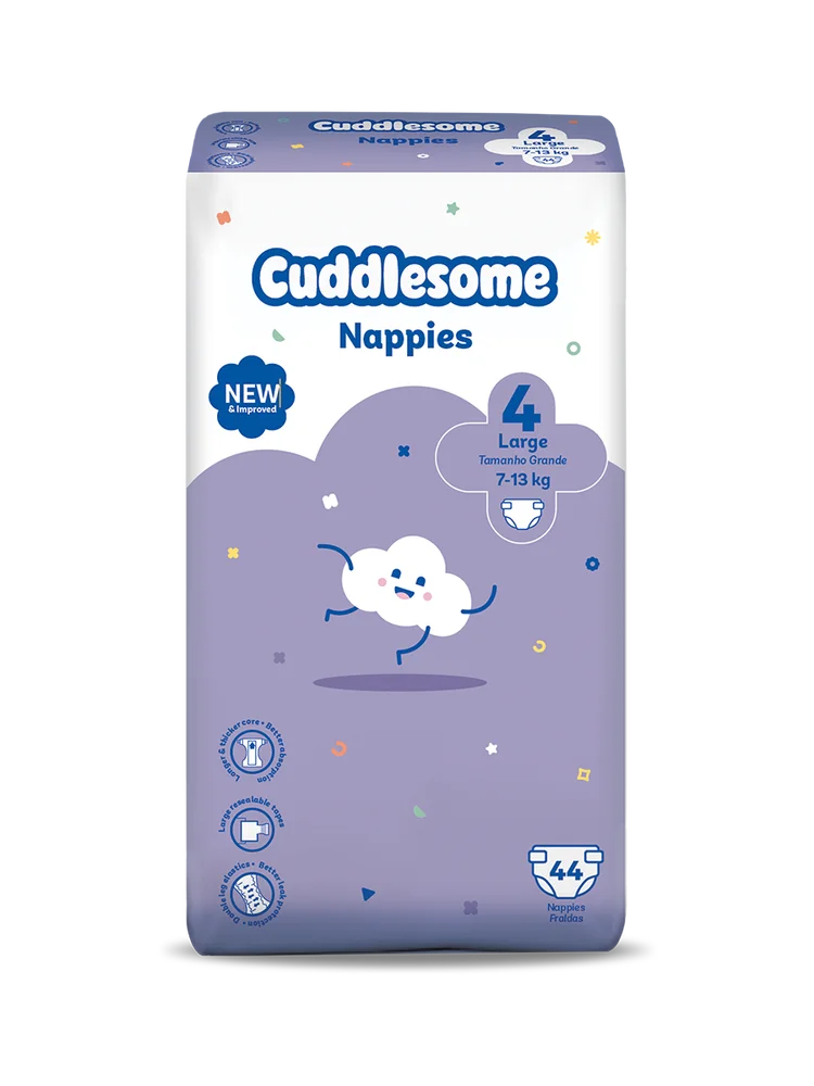 Cuddlesome Value Pack Nappies size 4 small 44s