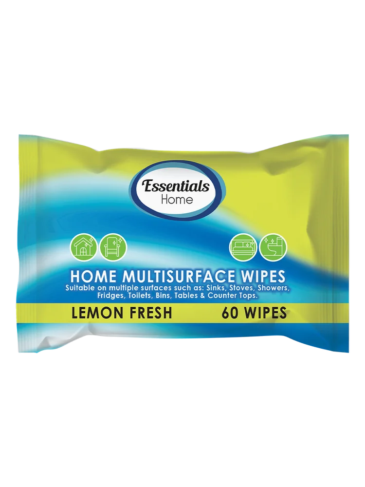 Essentials Home Hygiene Surface Wipes 60s