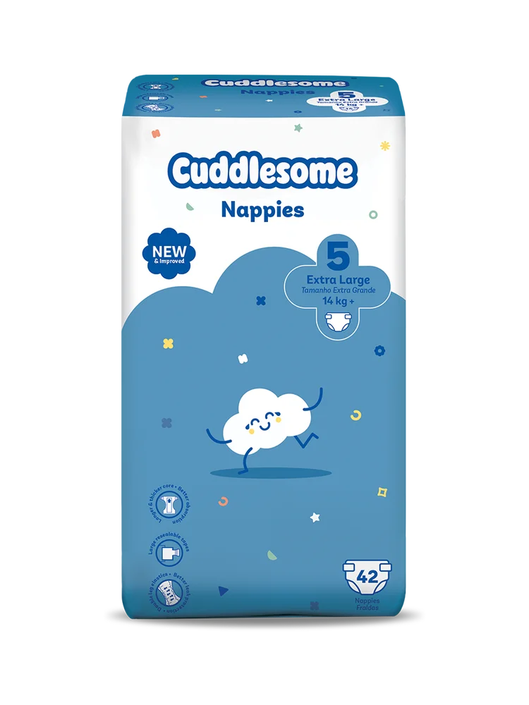 Cuddlesome Value Pack Nappies size 5 small 42s