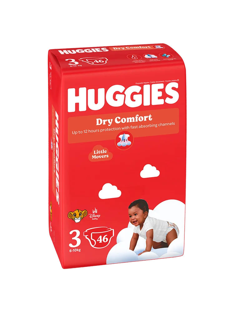 Huggies Dry Comfort Value Pack size 3 46s