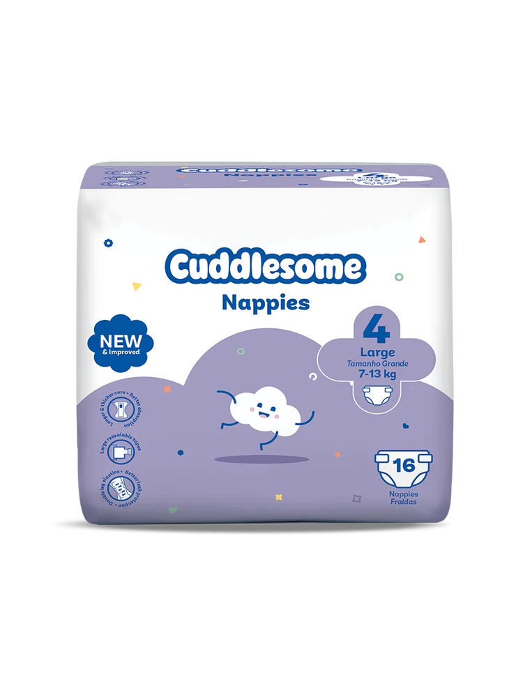 Cuddlesome Mini Pack Nappies size 4 small 16s