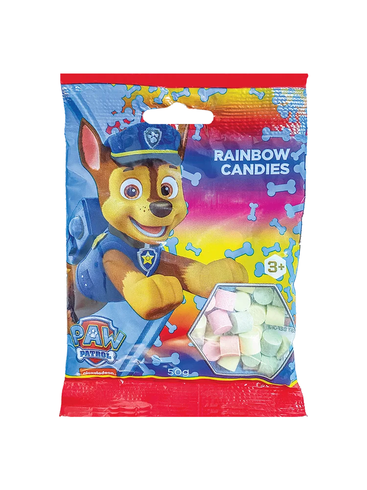 Lekker Paw Patrol Rainbow Kisses 50g Sweets
