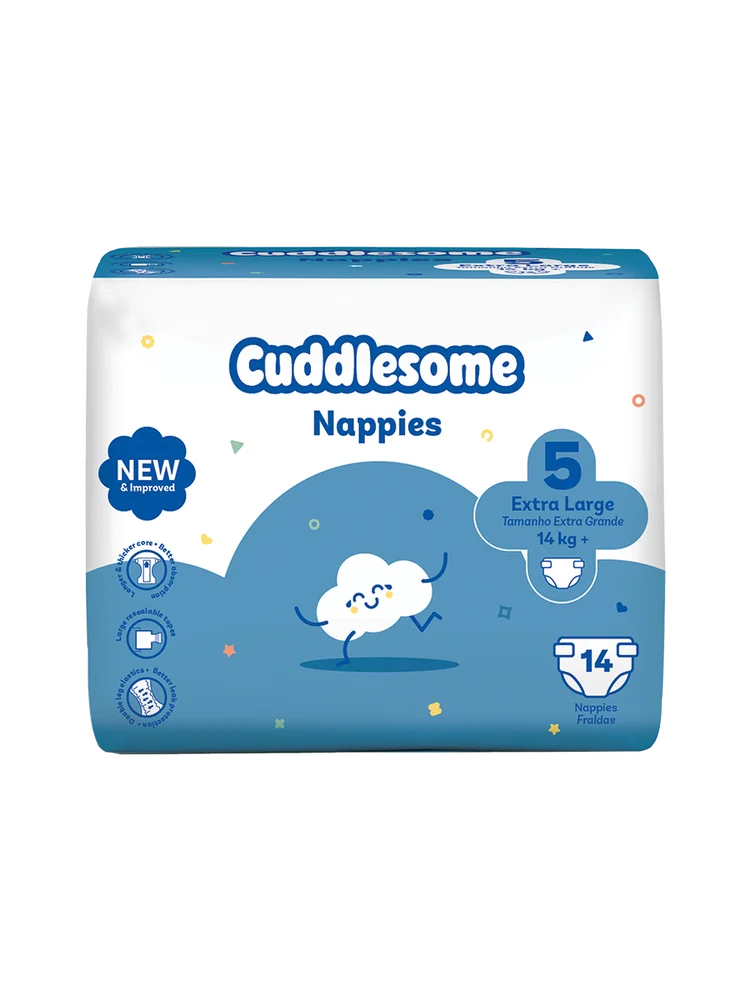 Cuddlesome Mini Pack Nappies size 5 small 14s