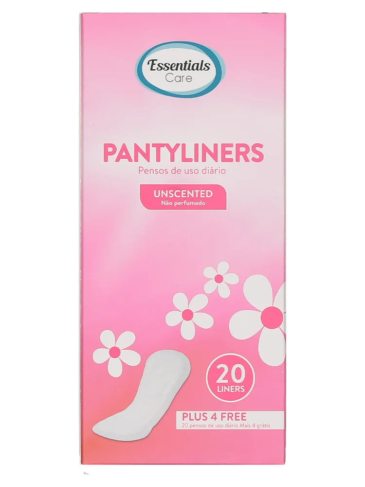 Essentials Care Pantyliners 20s Unscented