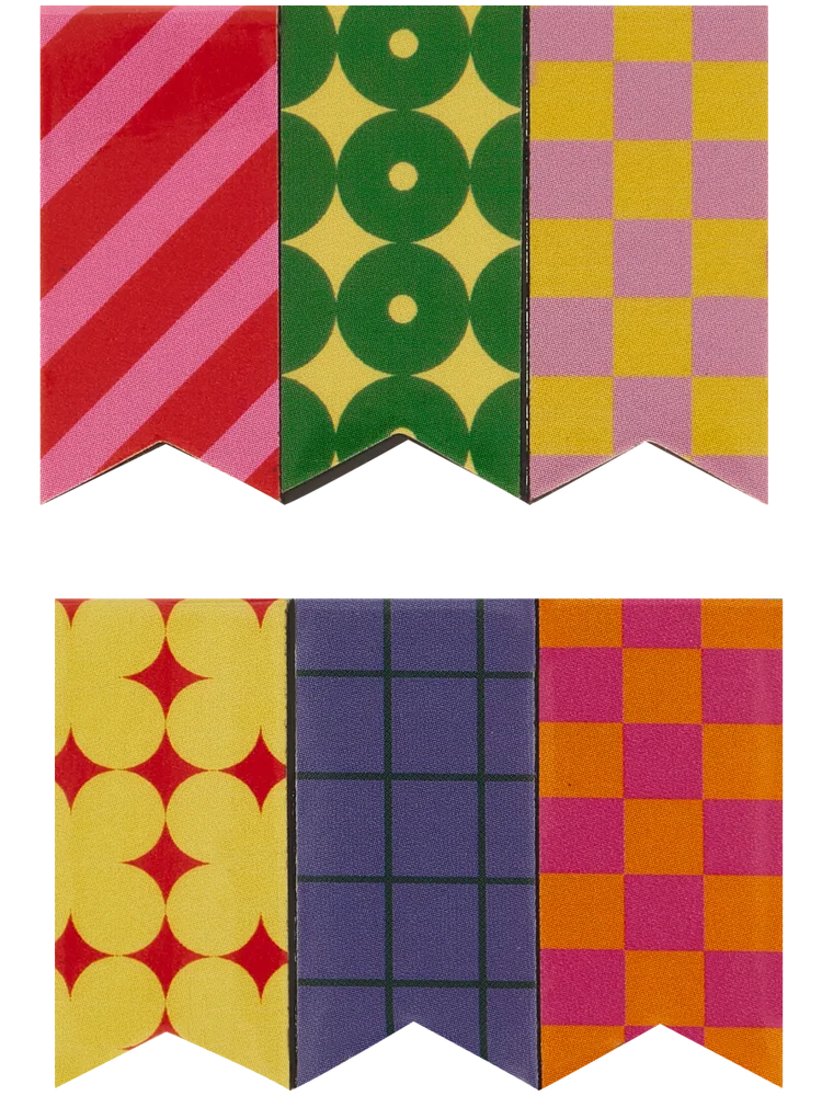 Patterned Magnetic Book Markers