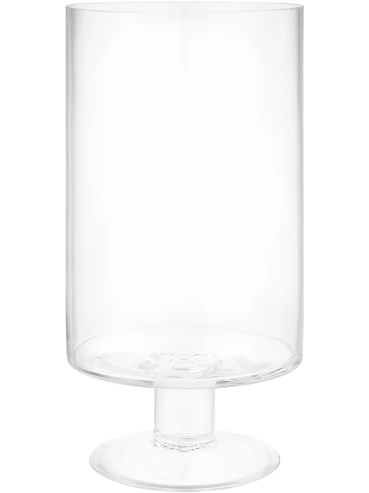 Glass Vase With Stem 15x13x30cm