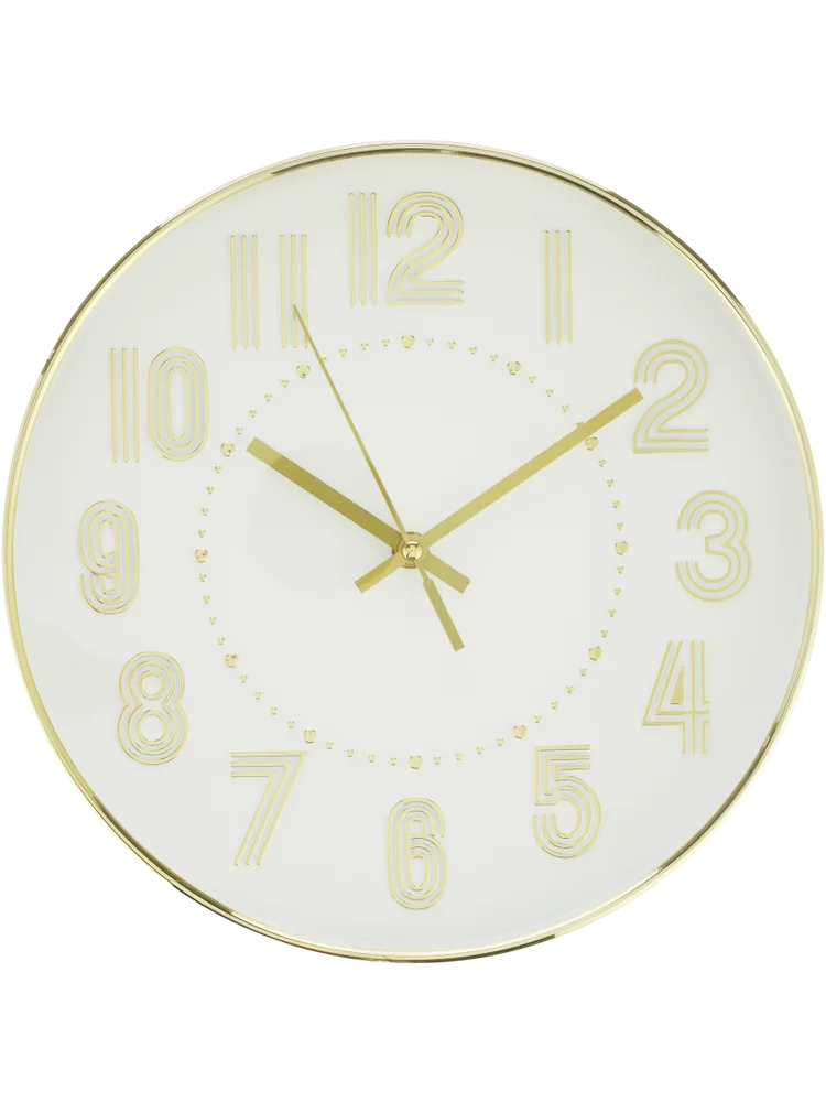 White And Gold Clock