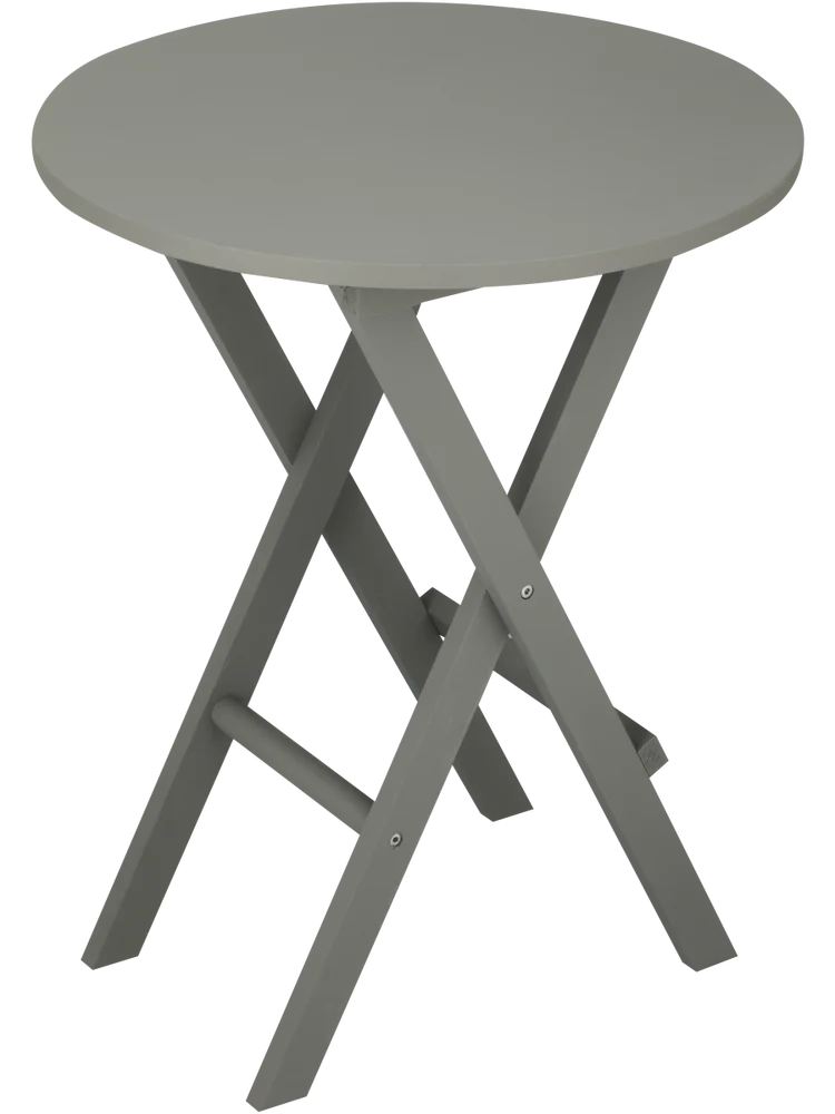 Grey Round Flip Table