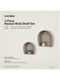 2 Piece Nested Wall Shelf Set (1)