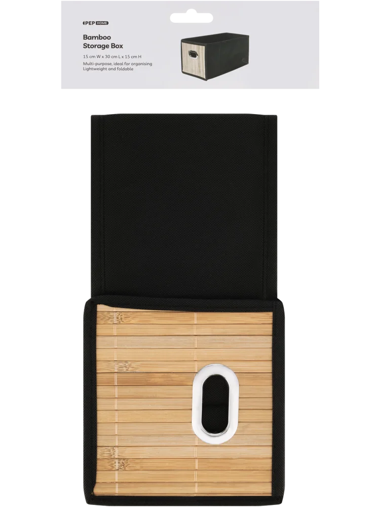 Bamboo Storage Box 15X15X30Cm