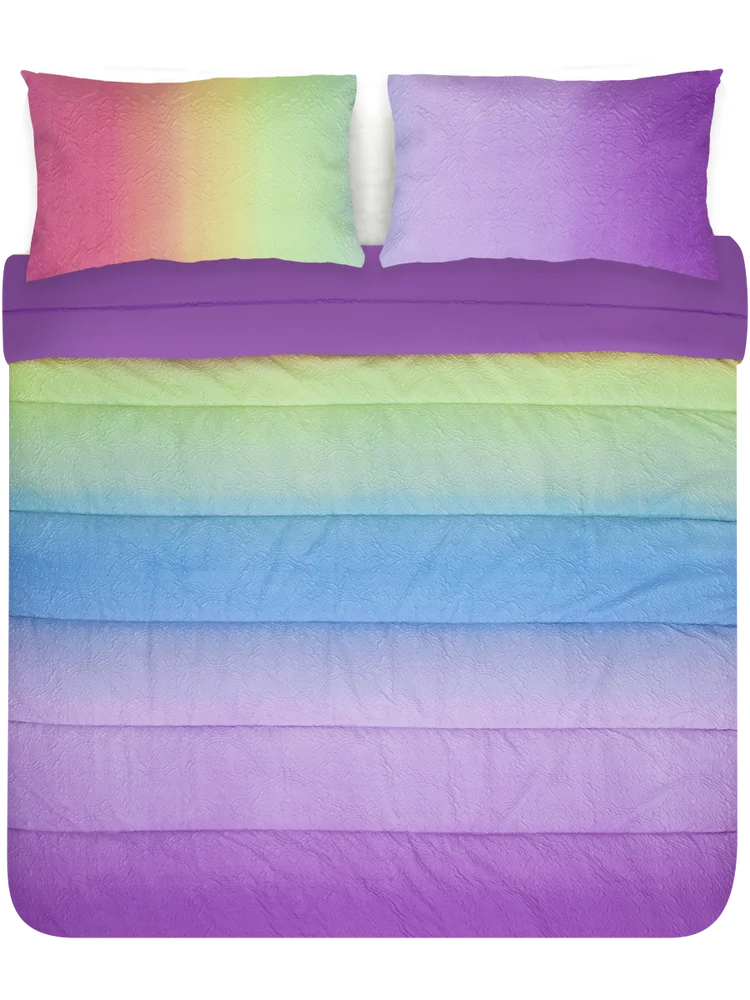 Pink Kids Printed Comforter Set Double