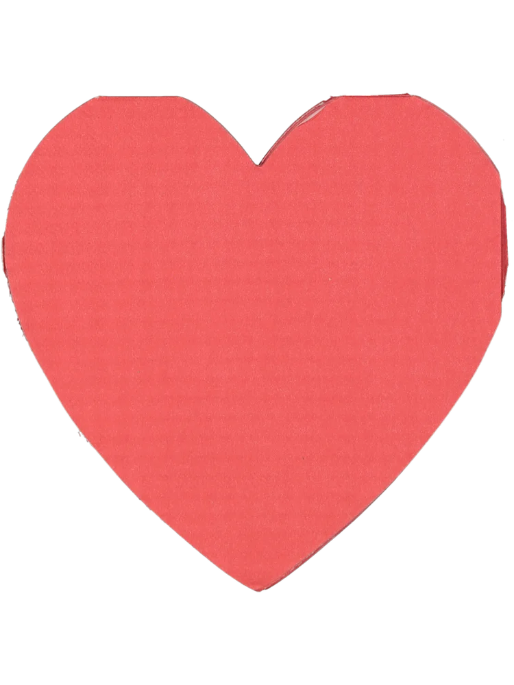 Red Heart Shape Serviettes