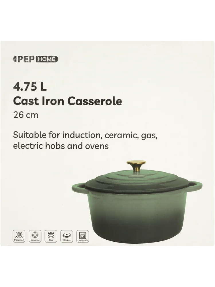Green Casserole Pot 26x12cm