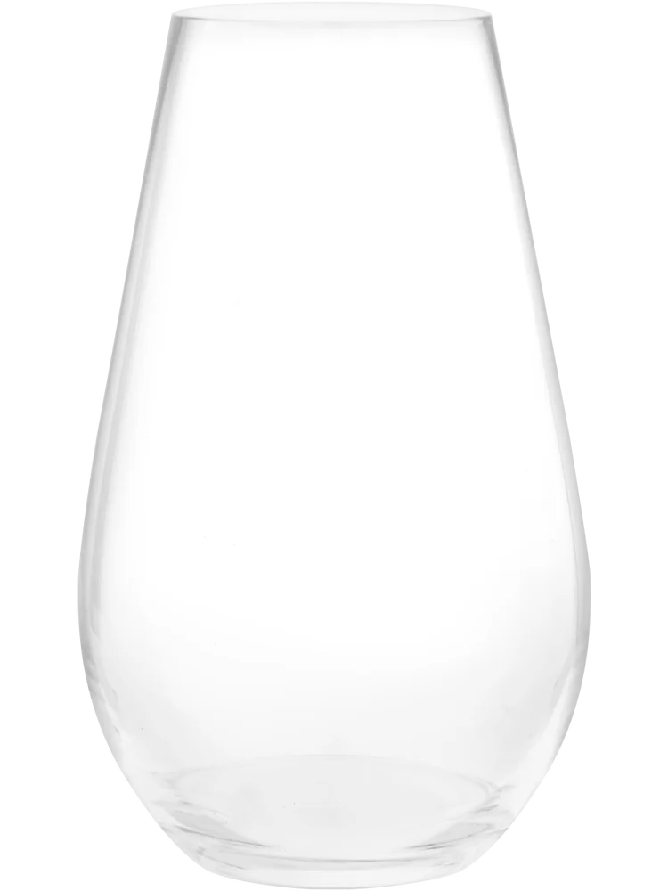 Round Wide Glass Vase 9x9x25cm