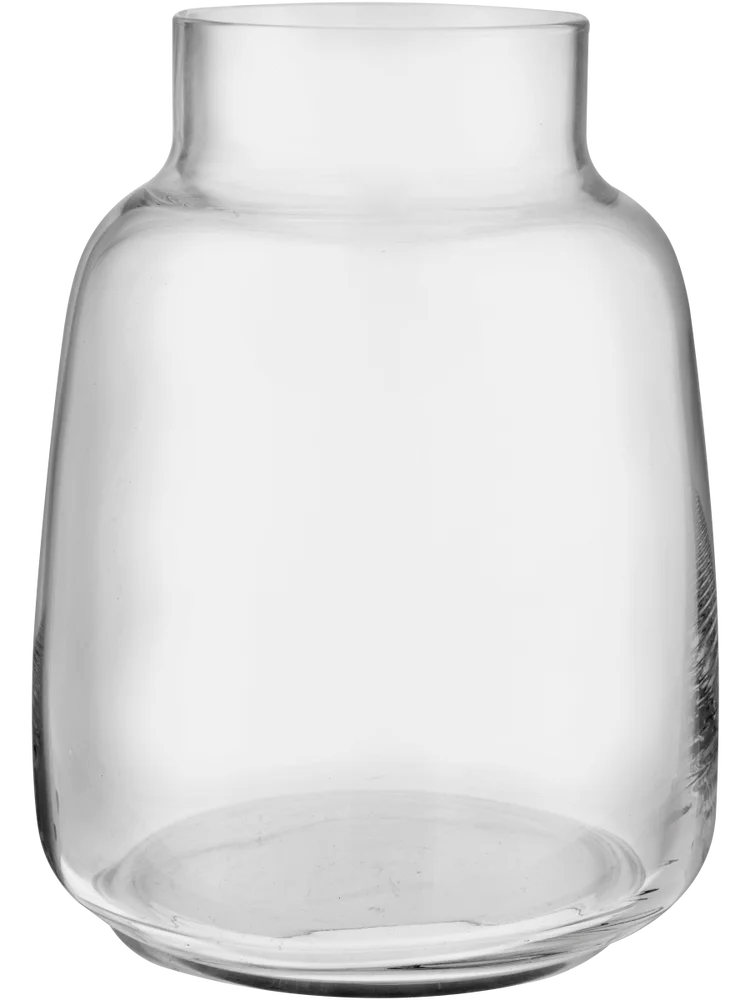Tapered Neck Glass Vase 8x13x18cm