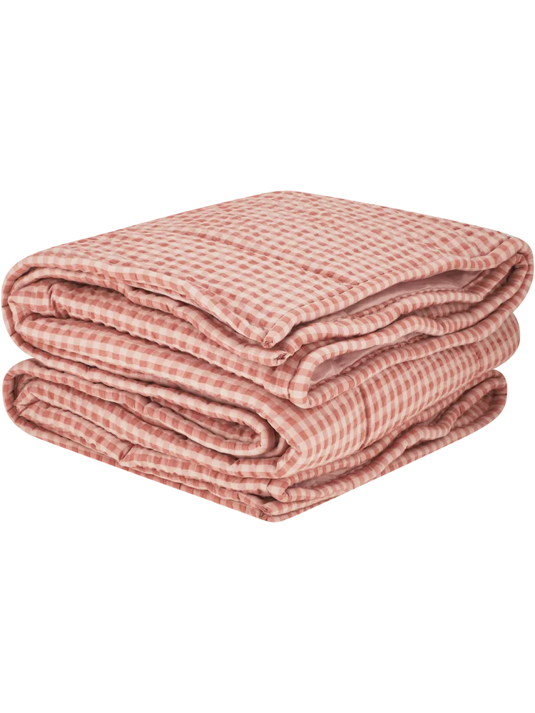 Gingham Comforter Double