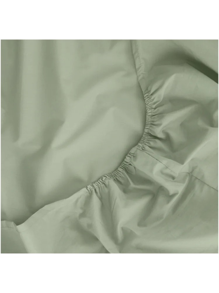 Green Double Bed Cotton Rich Fitted Sheets (1)