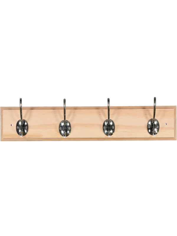 Wood and Metal 4-Hook Coat Rack – PEP Online
