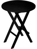 Black Round Flip Table