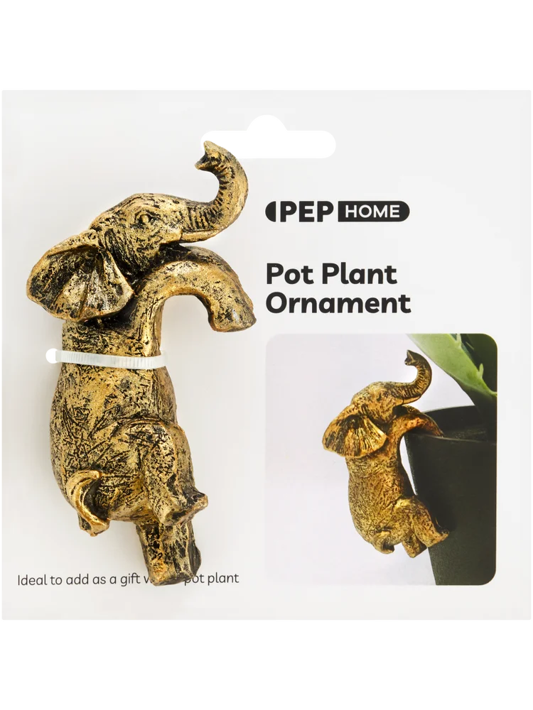 Elephant Pot Plant Ornament