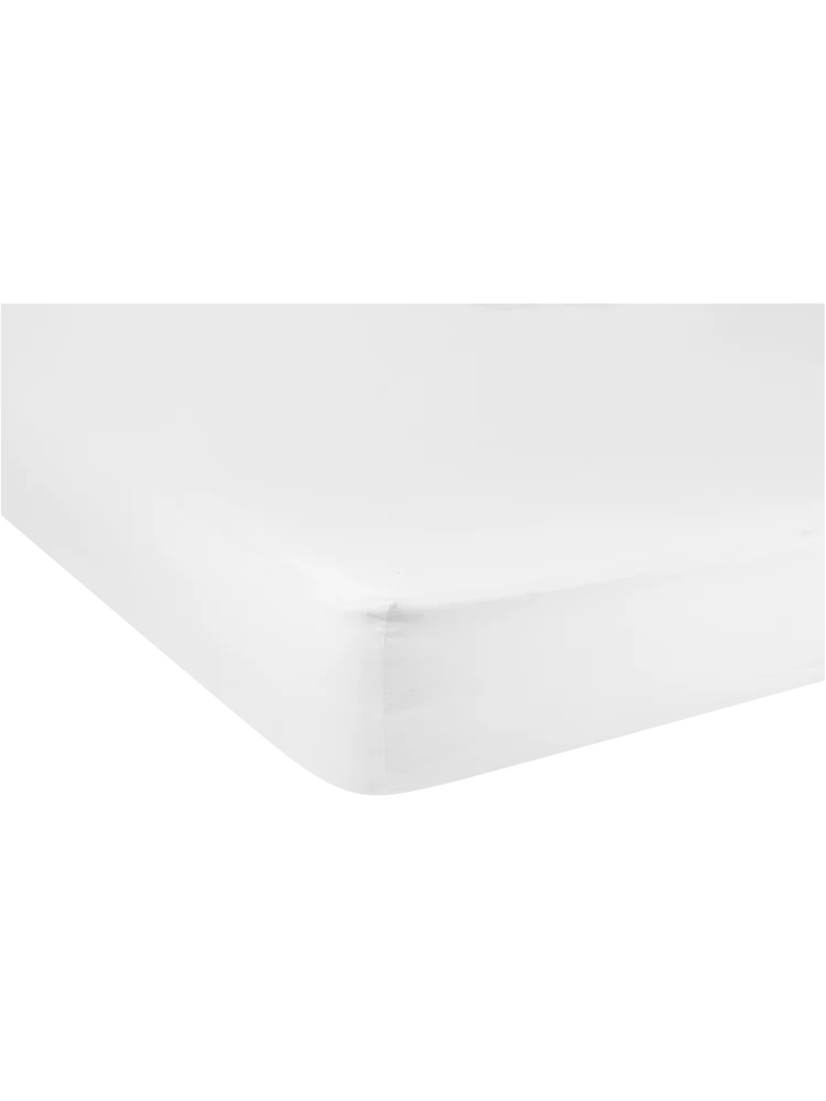 Queen Bed Cotton Rich Percale Fitted Sheet