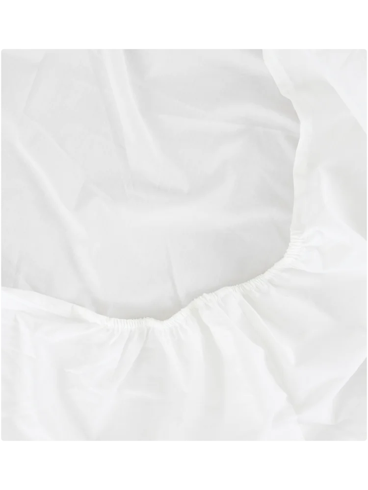 Queen Bed Cotton Rich Percale Fitted Sheet (1)