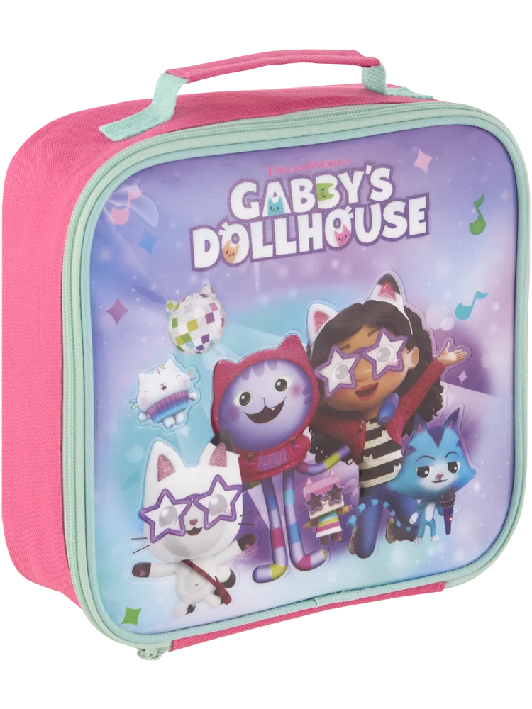 Colorful Gabby's Dollhouse Character Kids Lunch Bag