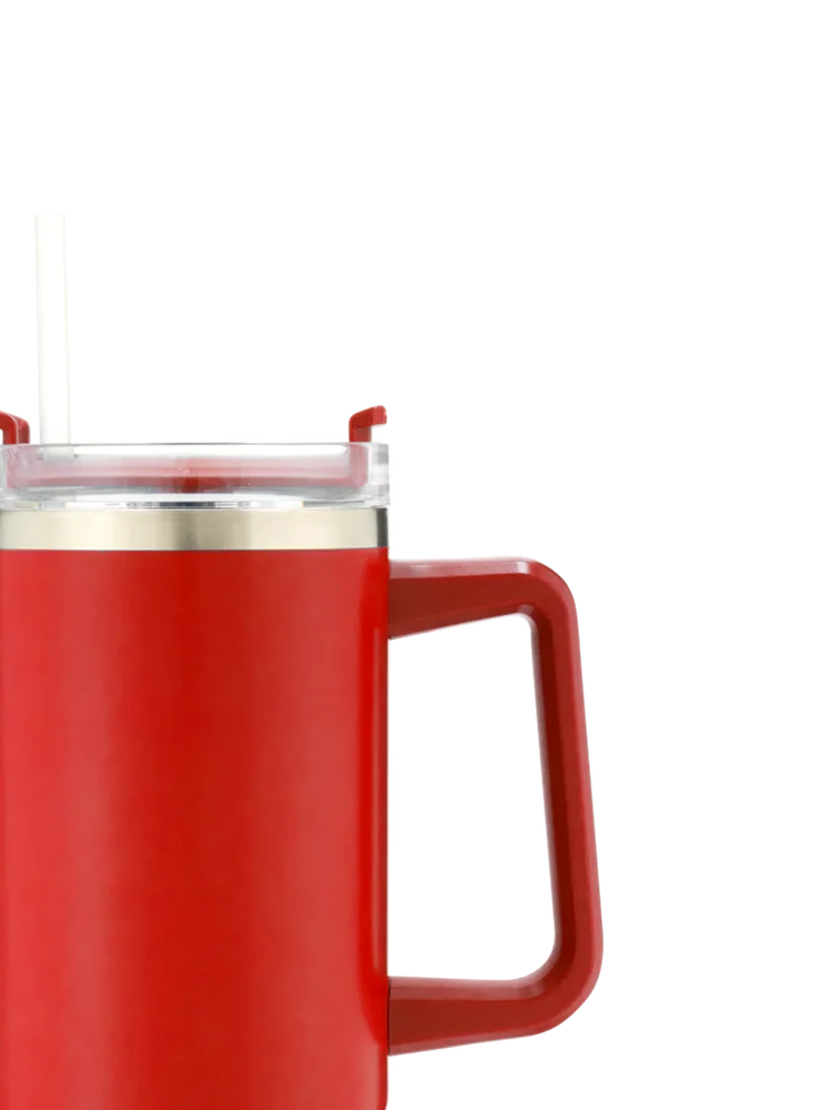 Red 1.18L Stainless Steel Bottle (1)