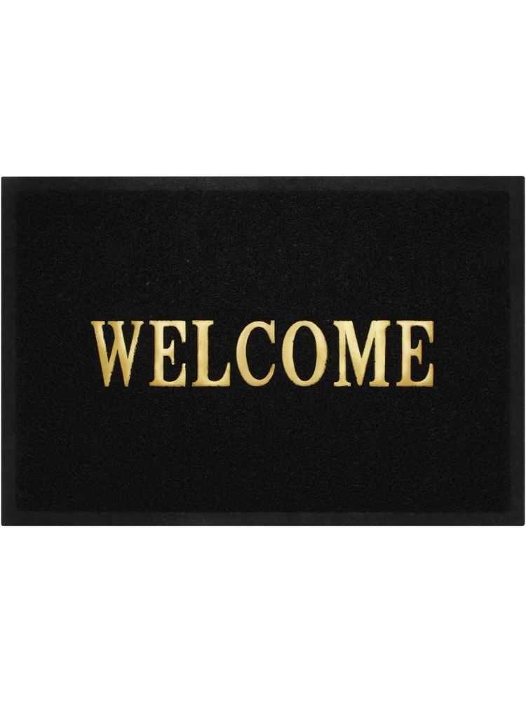 Black Welcome Mat