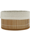Round Bamboo Storage Basket