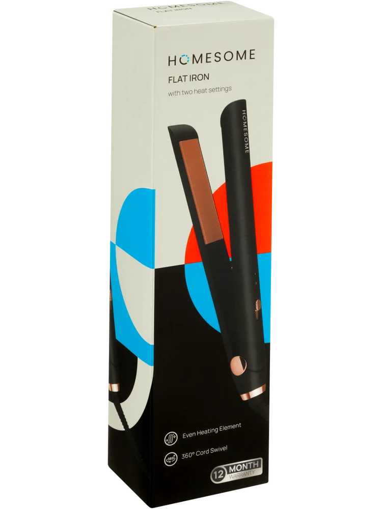 2-in-1 Hair Dryer And Flat Iron Styler Black And Rose Gold (2)