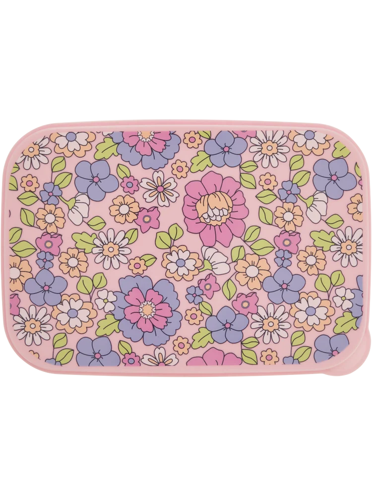 2 Divider Flower Lunch Box