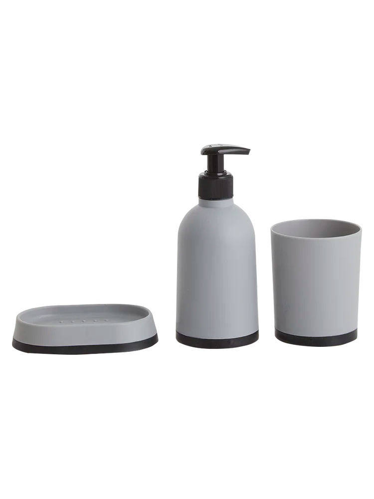Grey Bathroom Dispenser Set (1)