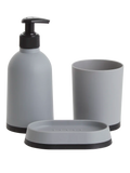 Grey Bathroom Dispenser Set