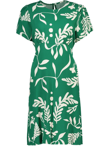 Green Leaf Midi Dress
