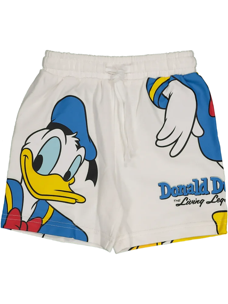 White Donald Duck Shorts