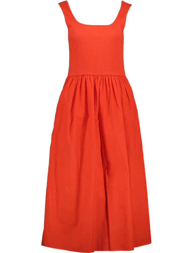 Orange Midi Dress
