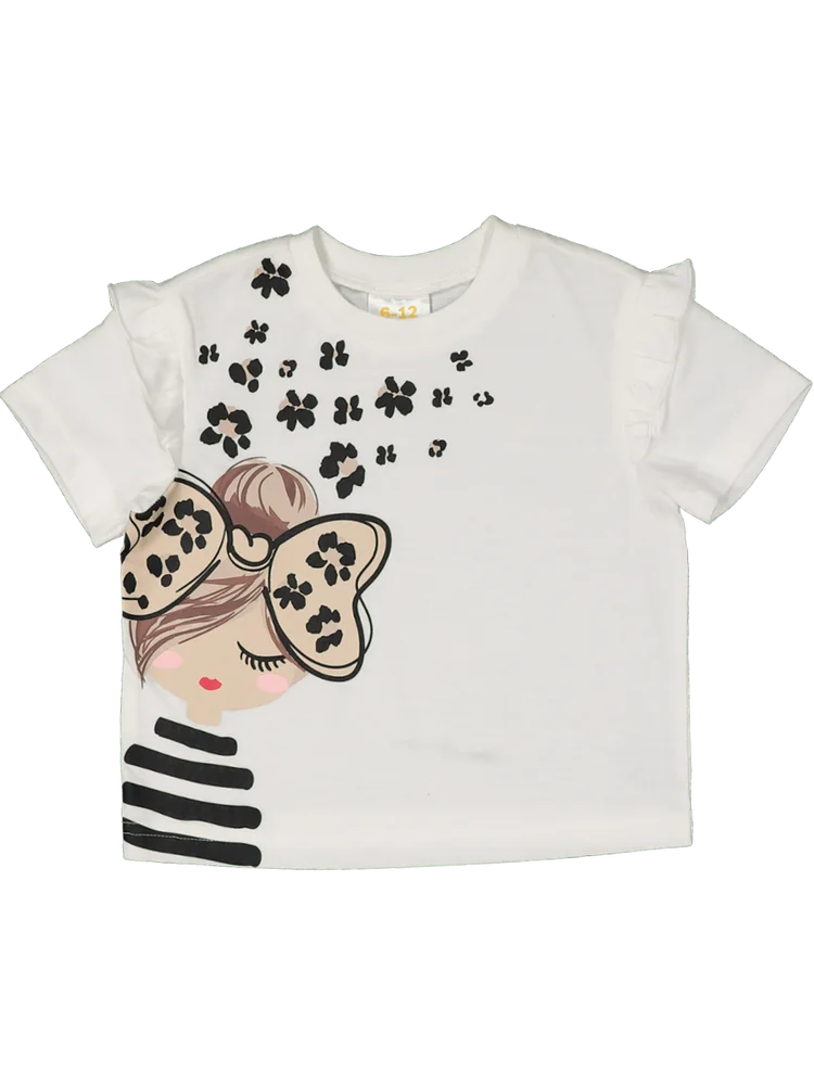 White Printed T-Shirt